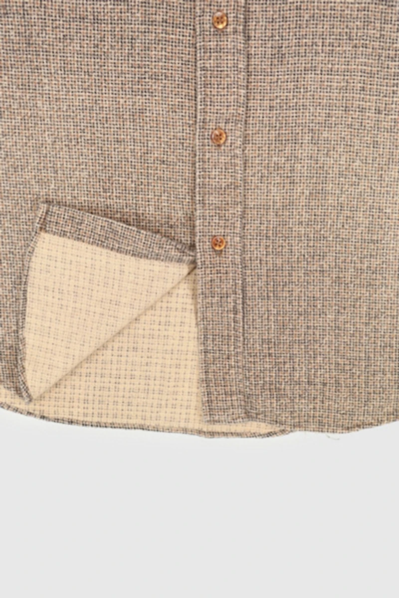 Vintage Pattern Button-Down Shirt