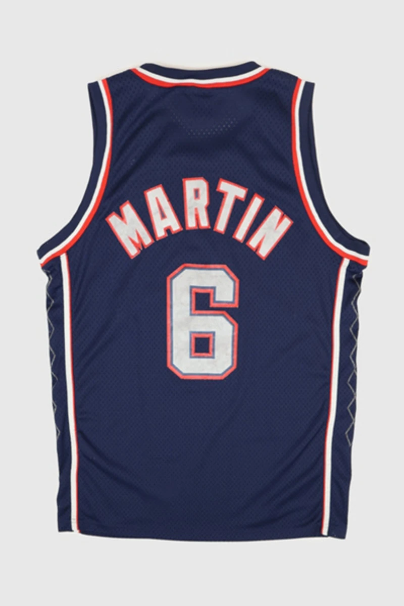Vintage New Jersey Nets Kenyon Martin Basketball Jersey