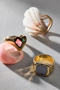 Seashell Love Mix & Match Rings Set