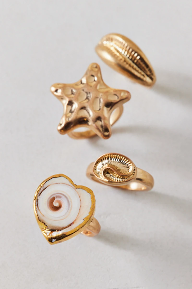 Sea Star Rings Set