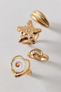 Sea Star Rings Set