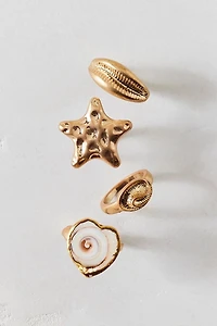 Sea Star Rings Set