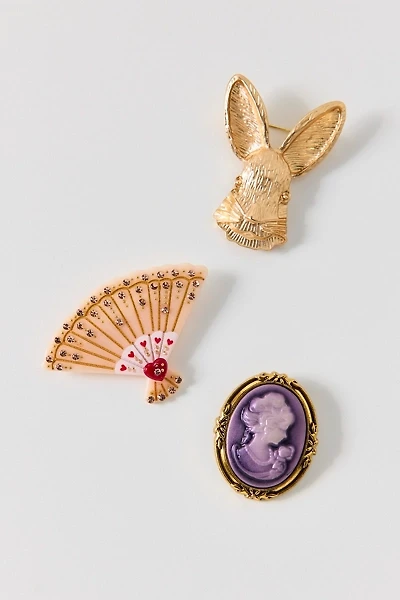 Hare's Haste Rabbit Brooch Set