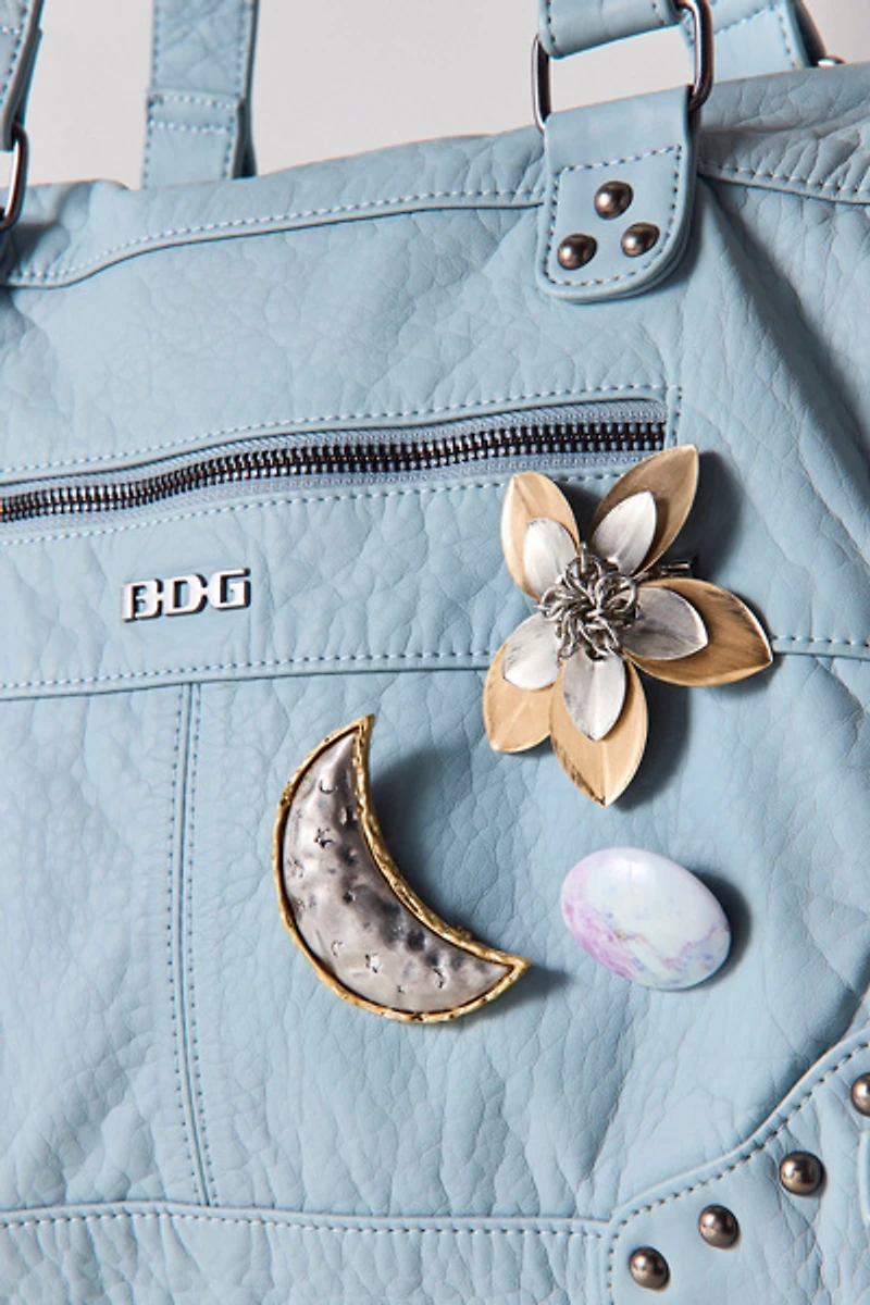 Moonflower Stone Brooch Set