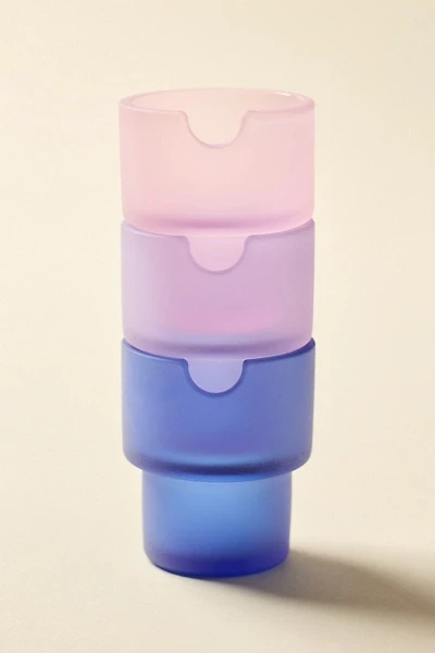 NWTN Home Tinted Glass Flower Pot Ashtray Set