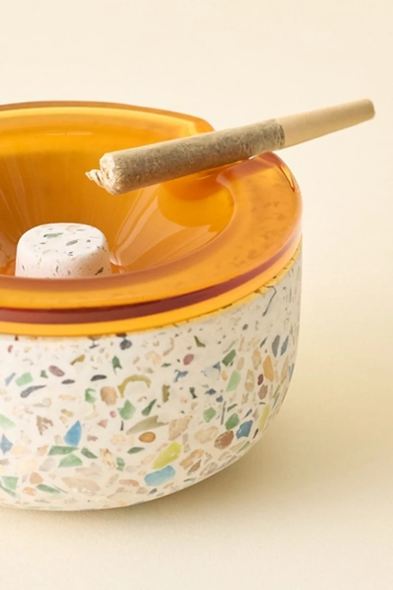 NWTN Home Symi Terrazzo 2-Piece Ashtray