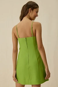Lulus Lennox Bow Detail Fit-And-Flare Mini Dress