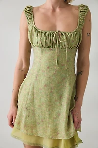 Jacquie The Label Jenny Square Neck Milkmaid Mini Dress