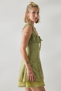 Jacquie The Label Jenny Square Neck Milkmaid Mini Dress