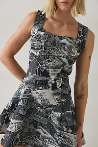 Jacquie The Label Vanessa Drop Waist Mini Dress