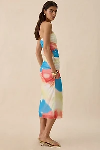 NIA Marcello Strapless Bodycon Midi Dress