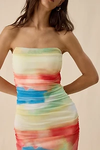 NIA Marcello Strapless Bodycon Midi Dress