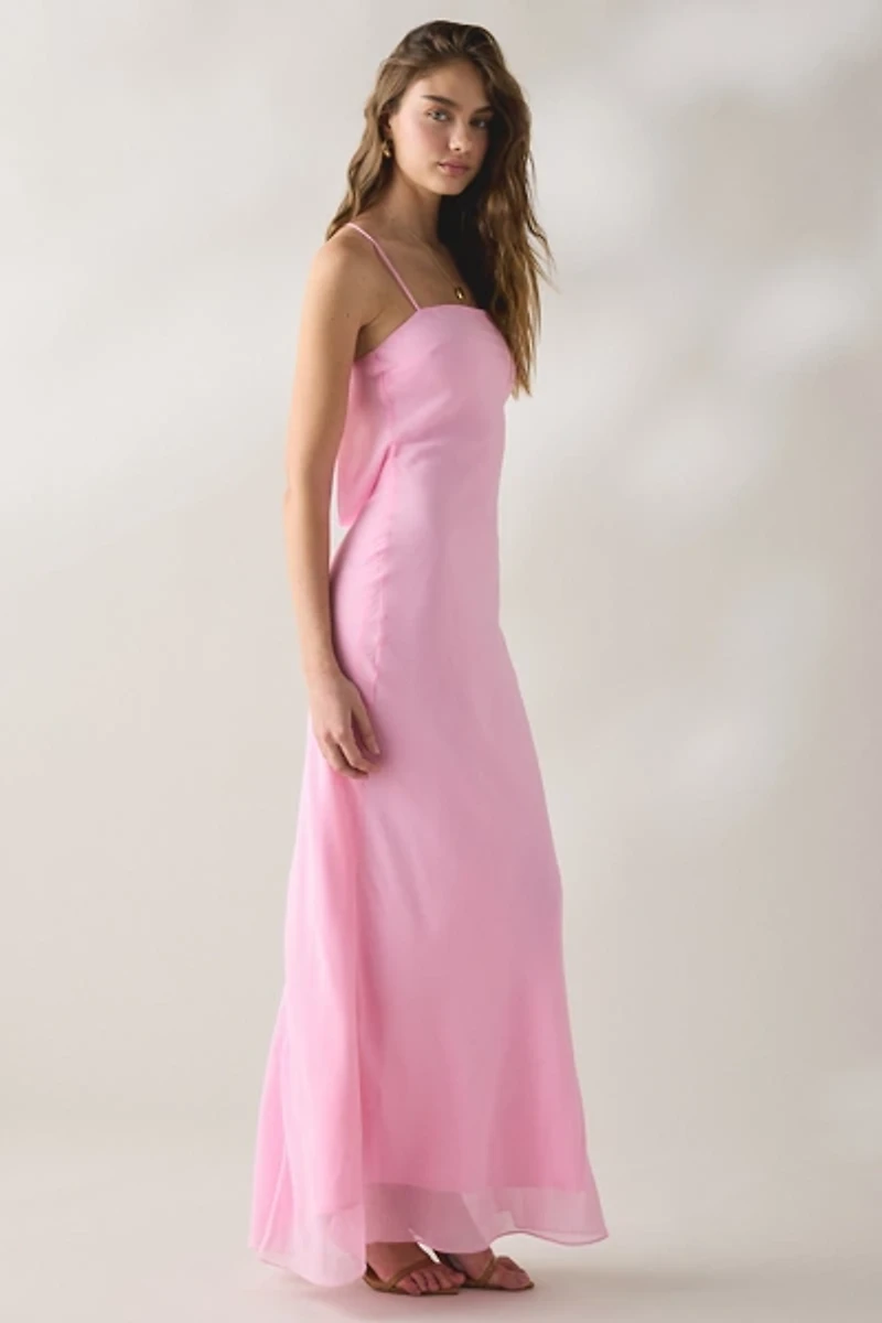 NIA Estrella Strappy Open-Back Maxi Dress