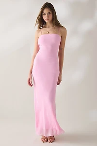 NIA Estrella Strappy Open-Back Maxi Dress