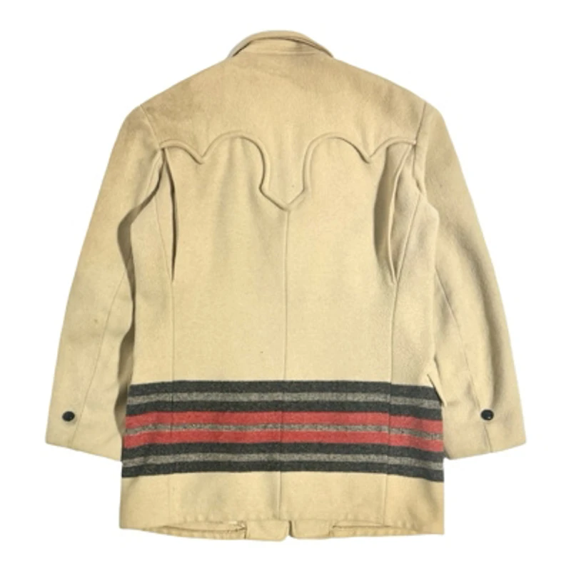 Vintage 1950's Land N Lakes Western Striped Blanket Jacket