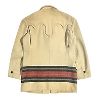 Vintage 1950's Land N Lakes Western Striped Blanket Jacket