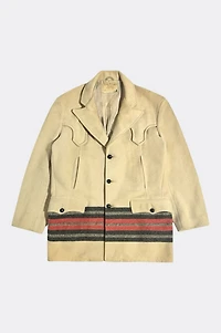 Vintage 1950's Land N Lakes Western Striped Blanket Jacket