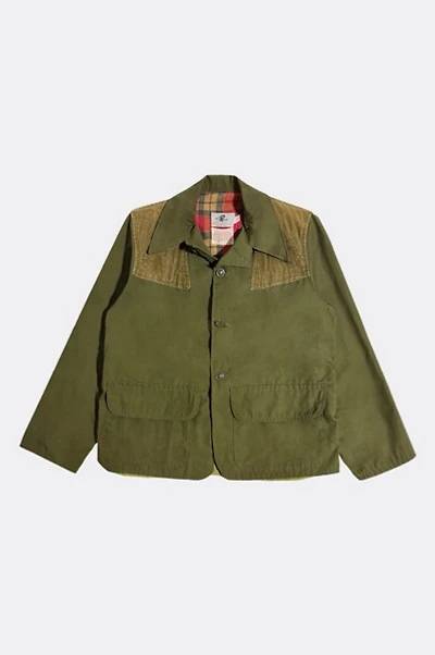 Vintage 1960's Black Sheep Olive Corduroy Patched Hunting Jacket