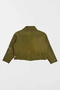 Vintage 1940's Santa Fe Olive Drab Blanked Western Jacket