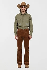 Vintage 1990's Carhartt Chainstitched Western Pearl Snap Shirt