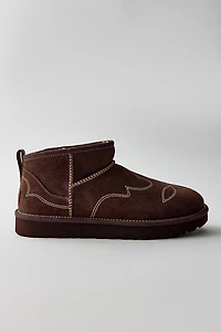 UGG Women's Classic Ultra Mini Western Embroidered Boots