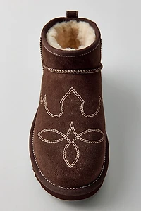 UGG Women's Classic Ultra Mini Western Embroidered Boots