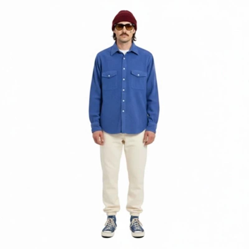 Vintage 1980's Turnbull & Asser Herringbone Flannel Shirt