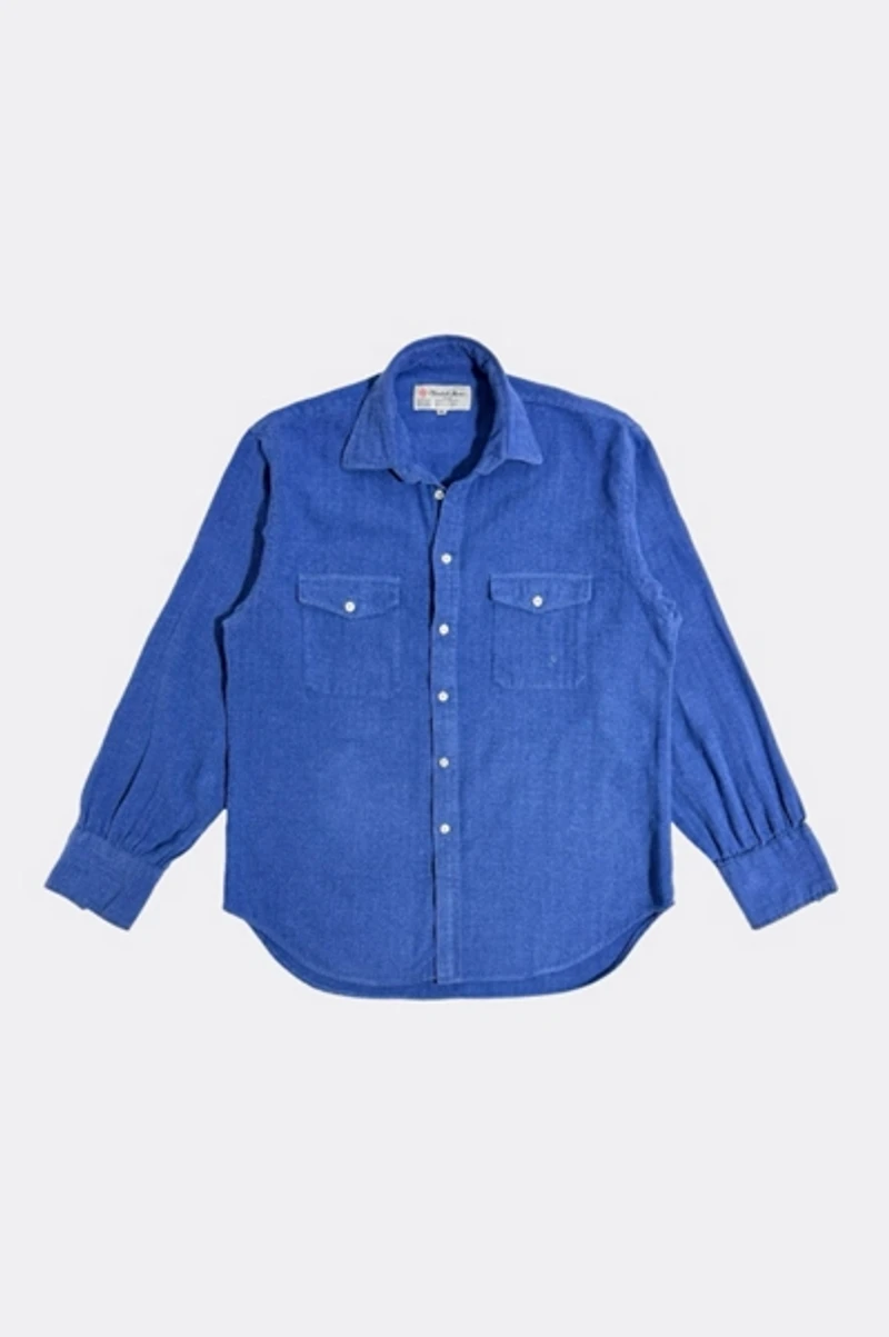 Vintage 1980's Turnbull & Asser Herringbone Flannel Shirt