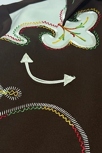 Vintage 1970's H Bar C Chainstitched Western Pearl Snap Shirt