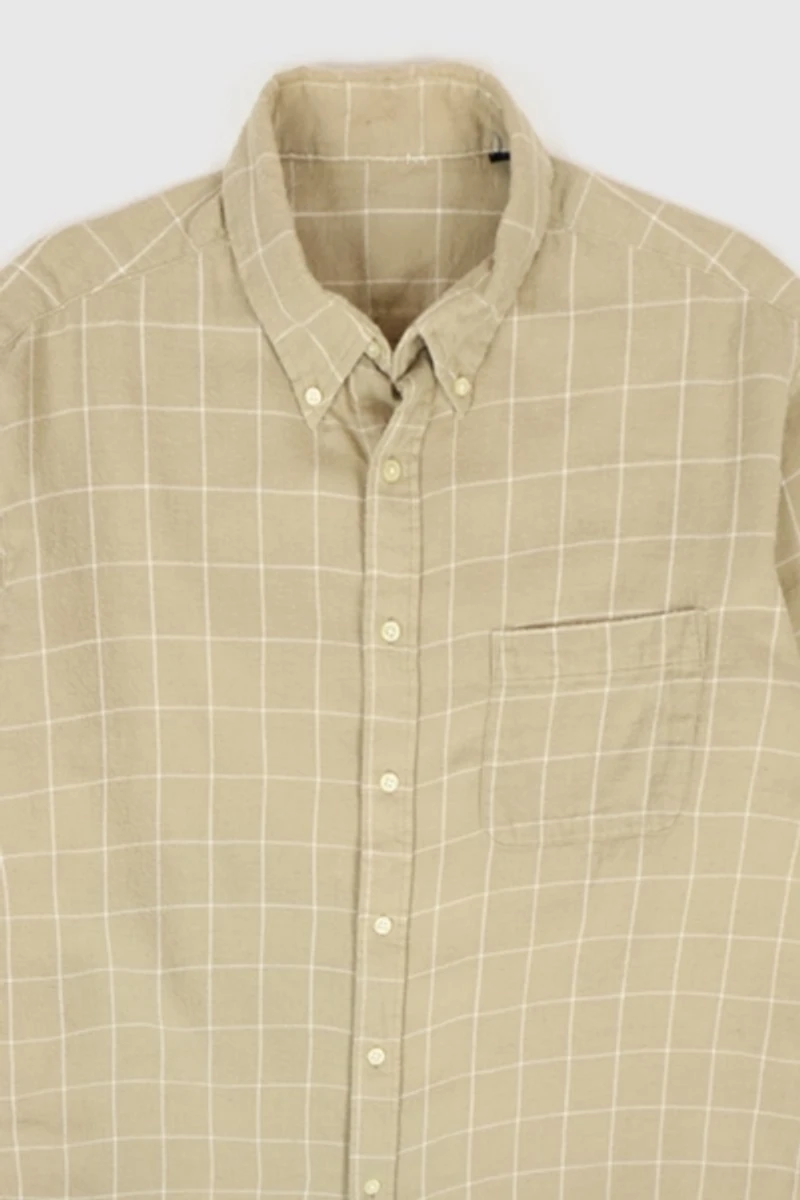 Vintage Windowpane Check Button-Down Shirt