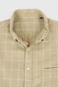 Vintage Windowpane Check Button-Down Shirt