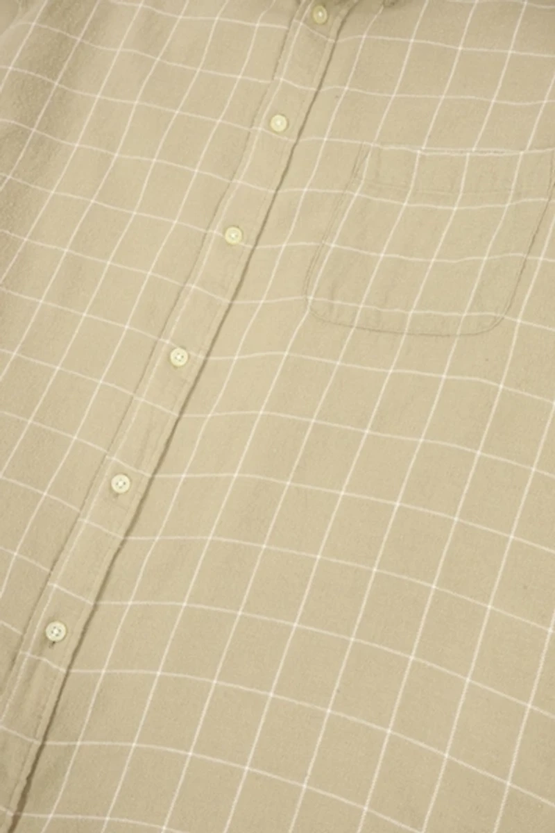 Vintage Windowpane Check Button-Down Shirt
