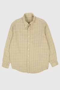Vintage Windowpane Check Button-Down Shirt