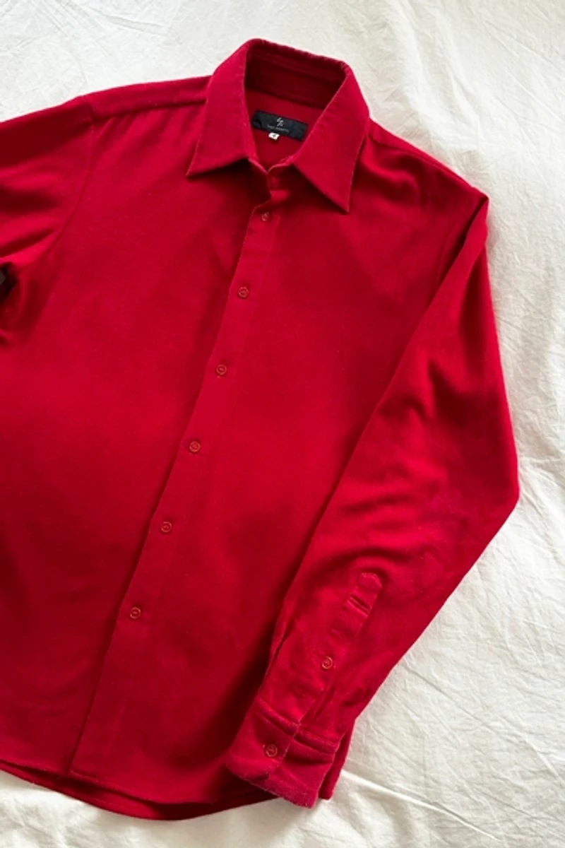 Vintage Yohji Yamamoto Y's Red Wool Shirt