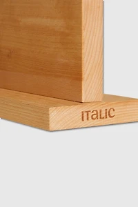 Italic European Beech Wood Magnetic Knife Block