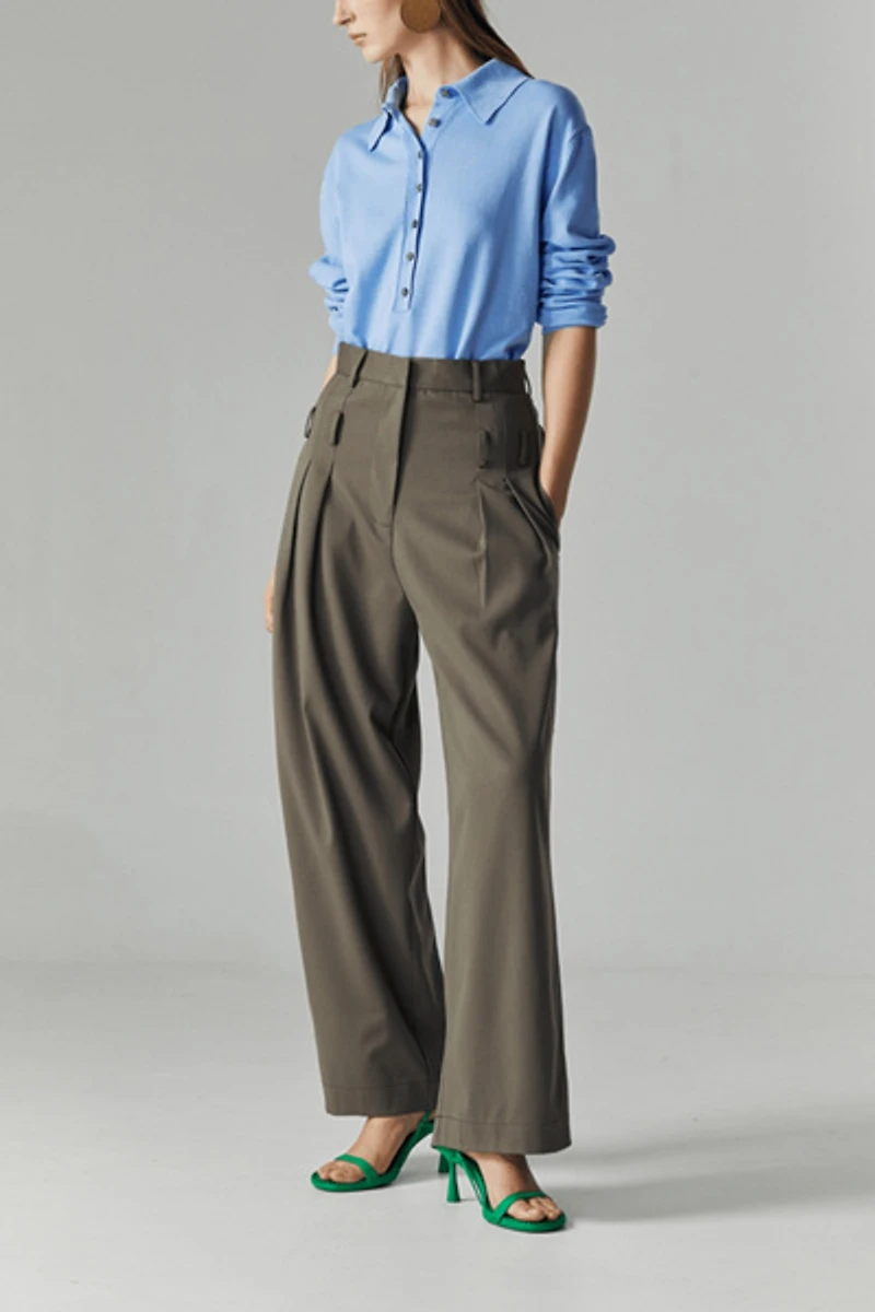 ATS Nara Knit Polo Top