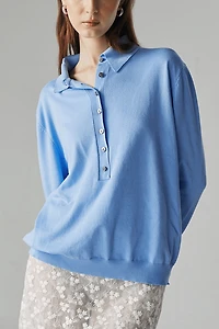 ATS Nara Knit Polo Top