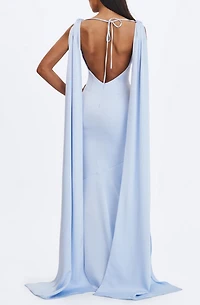 Miss Circle Eira Cowl Scarf-Detail Mermaid Maxi Dress