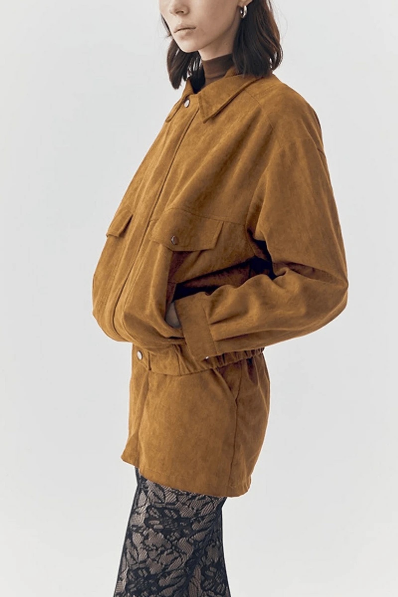 ATS Remi Suede Jacket And Skort Set