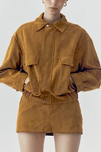 ATS Remi Suede Jacket And Skort Set