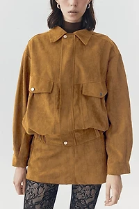 ATS Remi Suede Jacket And Skort Set