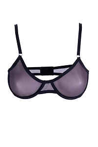 LECHERY® Lustrous Sheer Plunge Underwire Bra
