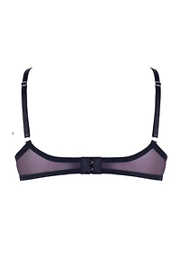 LECHERY® Lustrous Sheer Plunge Underwire Bra