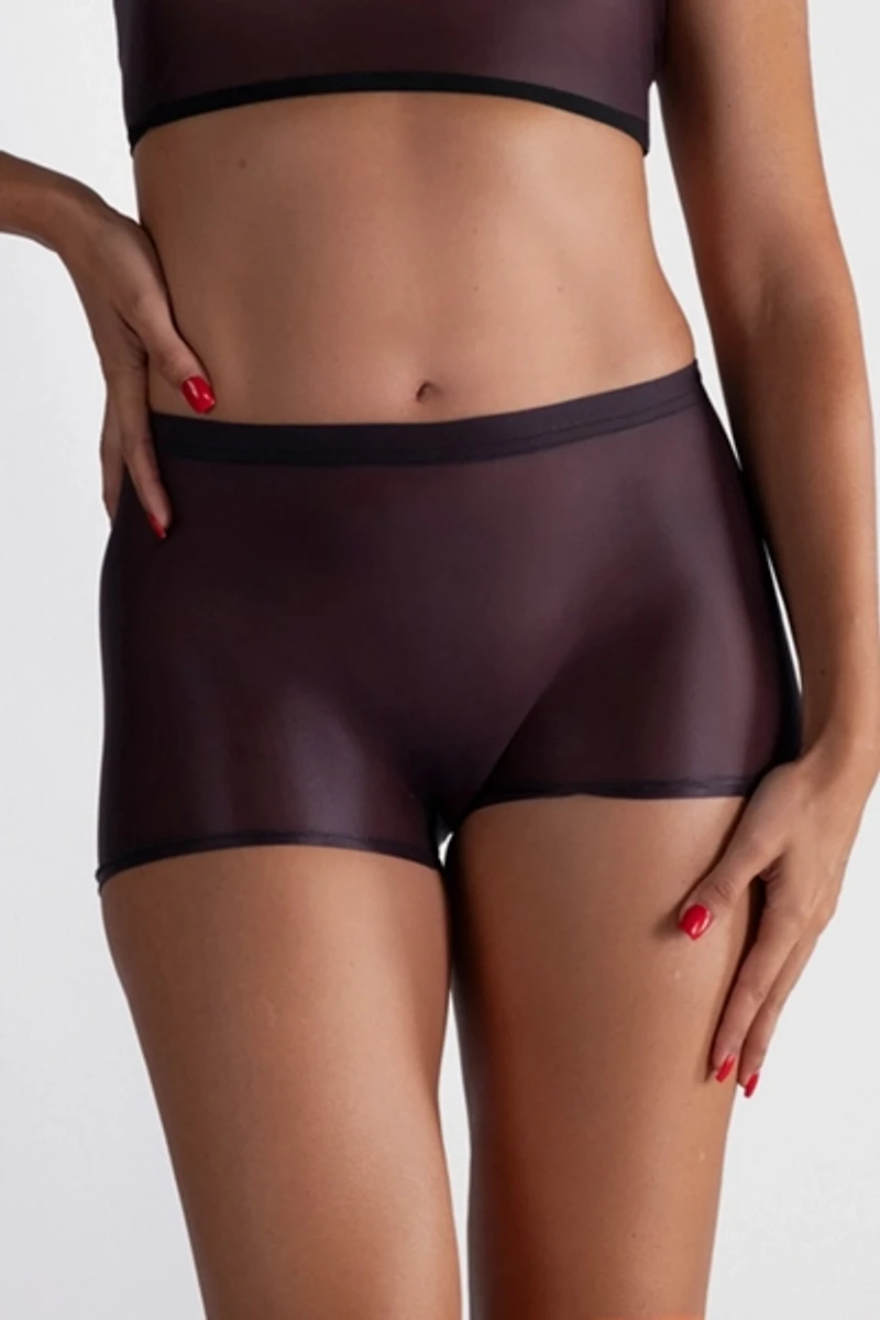 LECHERY® Lustrous Sheer Boyshort Tights
