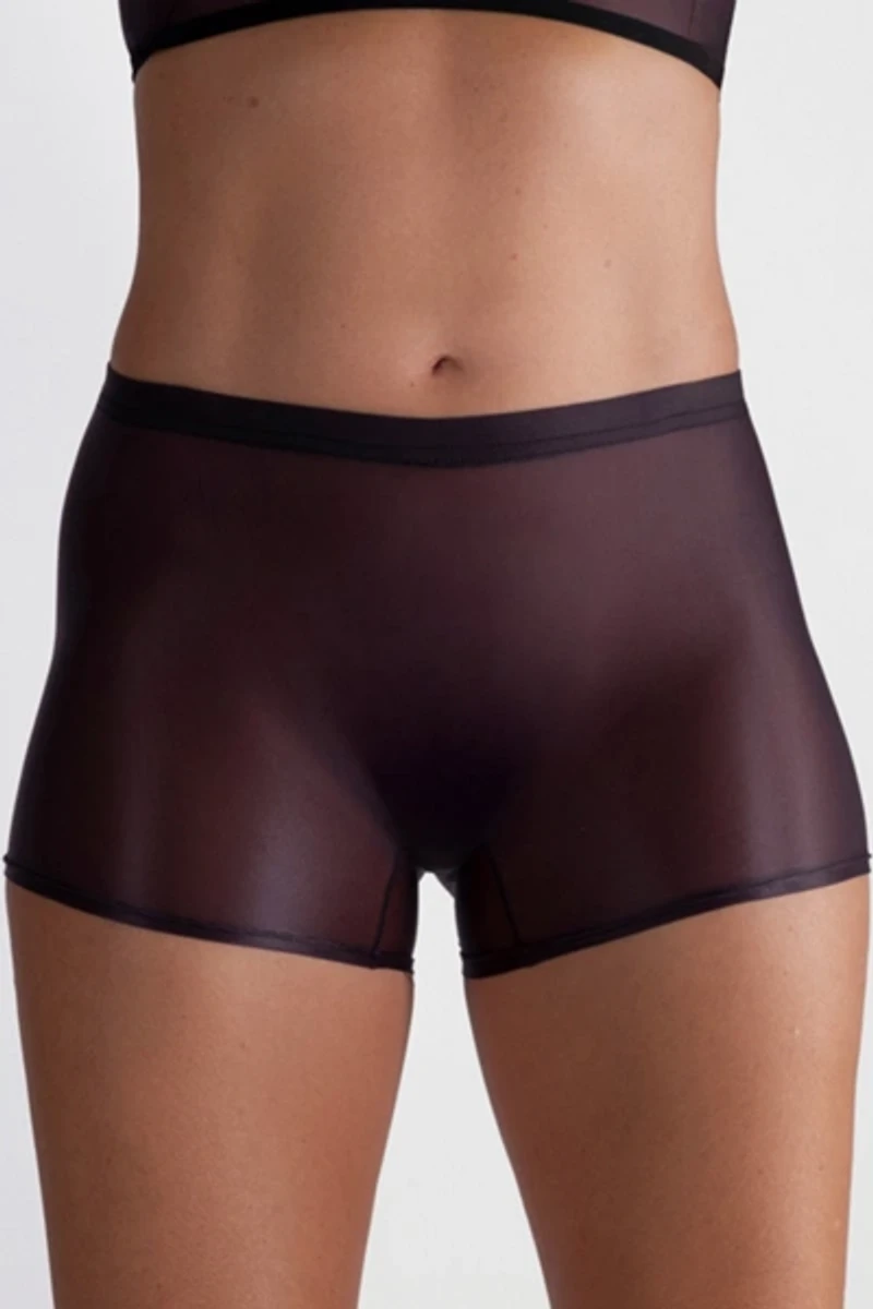 LECHERY® Lustrous Sheer Boyshort Tights