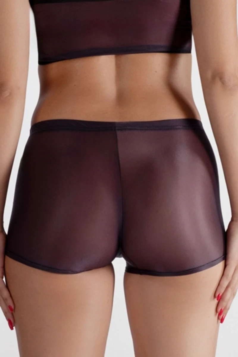 LECHERY® Lustrous Sheer Boyshort Tights