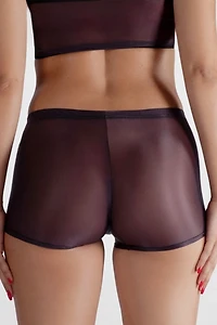 LECHERY® Lustrous Sheer Boyshort Tights