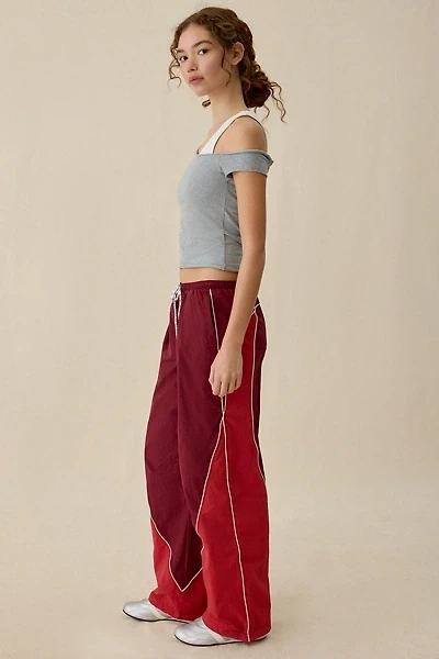 BDG Finish Line Low-Rise Baggy Track Pants
