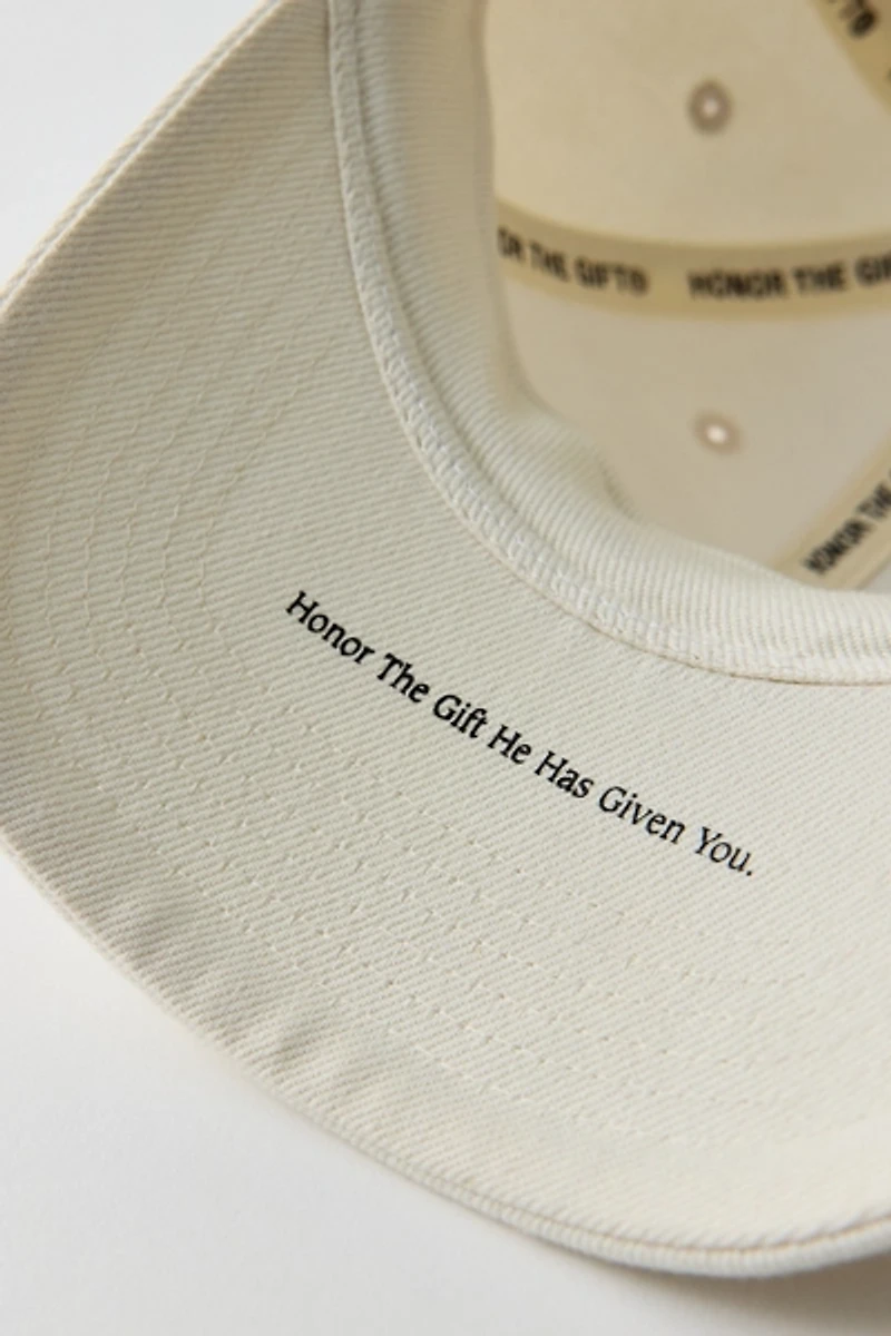 Honor The Gift Script Snapback Hat
