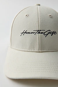 Honor The Gift Script Snapback Hat